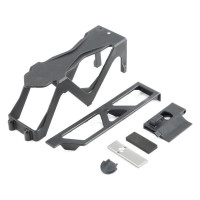 Pótalkatrész Losi Baja Rey RC autó modellekhez: akkumulátor tartó, ajtó, zár.