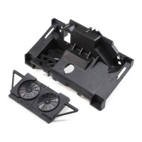 Pótalkatrész RC autó modellekhez Losi Super Rock Rey: hátsó válaszfal, hűtőpanel. 