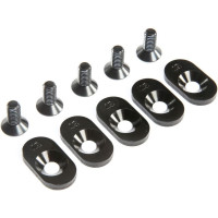 Pótalkatrész RC modellautókhoz Losi 5ive-T 2.0: motorágy betét fekete 19T (5 db).