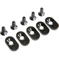 Alkatrész RC modell autókhoz Losi 5ive-T 2.0 1:5 4WD SCT: motorágy betét fekete 20T (5 db)