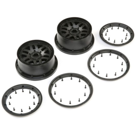 Losi Disk kola, beadlock černý (2): 5ive-T 2.0