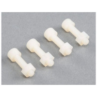 PROBOAT márkájú nylon nyírócsavar. A csomag 4 darab csavart tartalmaz anyákkal.