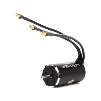 A Spektrum Firma 1250ot/V vált. áramú motor 1:7, 1:6 méretarányú RC autómodellekhez készült, max. 8S LiPol tápegységgel. 4 pólusú rotoros kialakítás 8 mágnessel, alumíniumból készült test, 5 mm-es ötvözött acél kimeneti tengely és precíziós csapágyak. Kábelek 6,5 mm-es aranyozott csapokkal.