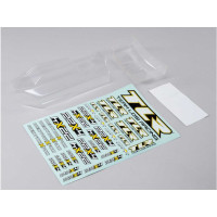 Tartalék alkatrész RC modell autókhoz TLR 22X-4 Elite 1:10 4WD Race Buggy: karosszéria ultra light, szárny, festetlen