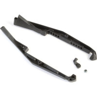 Pótalkatrész RC modellautókhoz TLR 22 5.0 1:10 2WD Race Buggy: védő alkatrészek az alvázhoz, ventilátor tartó.