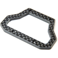 Pótalkatrész RC modellautókhoz TLR 22X-4 Elite 1:10 4WD Race Buggy: középső válaszfal karbon.