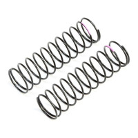 Pótalkatrész RC modell autókhoz TLR 22 5.0, 2X-4: hátsó lengéscsillapító rugó 12mm rózsaszín LF (2 db). 
