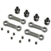 Pótalkatrész TLR 22X-4 RC autó modellekhez: stabilizátor tartó (2 db)