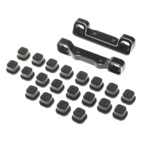 Pótalkatrész RC modellautókhoz TLR 22 5.0: Állítható tengelykapcsoló, C és D, fekete