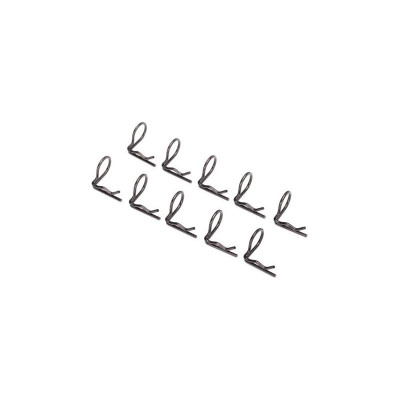 Traxxas sponka (klip) karosérie zahnutá 90° černá (10)