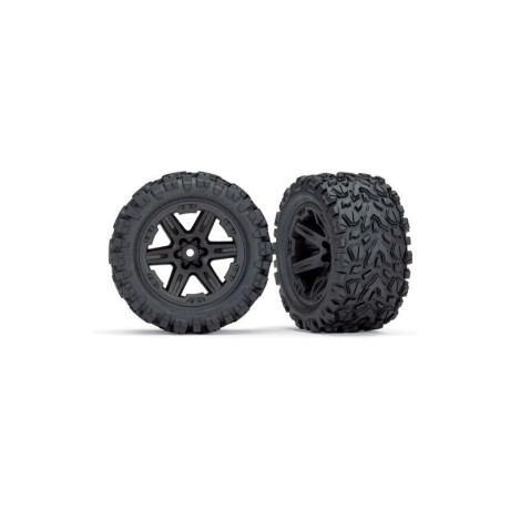Traxxas kolo 2.8", disk Rustler 4x4 černý, pneu Talon Extreme (pár)