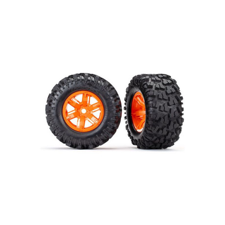 Traxxas kolo 4.3/5.7", disk oranžový, pneu Maxx AT (pár)