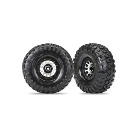 Traxxas kolo 2.2", disk Method 105 černý chrom, pneu Canyon Trail (pár)
