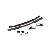 Traxxas mock-up karosszéria tartozékok: 4-Tec 2:0. Oldaltükrök, konzolok, spoiler, spoilerkonzol.