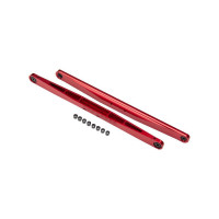 Tuning alkatrész RC modellautóhoz Traxxas Unlimited Desert Racer: alumínium lengőkar piros (2).