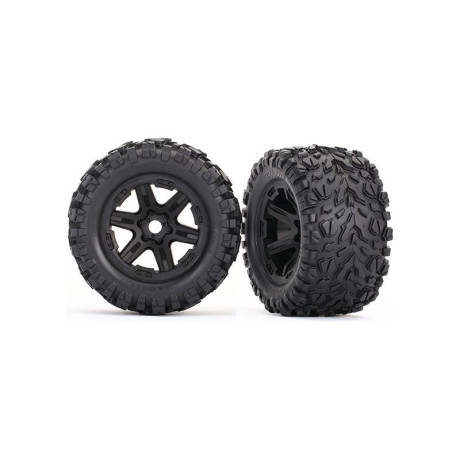 Traxxas kolo 3.8", disk černý, pneu Talon EXT (pár)