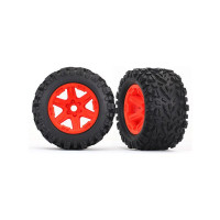 Komplett univerzális kerekek E-Revo RC autókhoz (2db a csomagban). Narancssárga színű kerekek Talon EXT gumiabroncsokkal és betéttel. Teljes méret 160x88 mm, tárcsaméret 97x70 mm. A hordozó 17 mm-es hatszögletű, 35 mm-es eltolású hornyokkal.