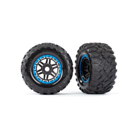 Traxxas kolo 2.8", pneu Maxx All-Terrain, disk černo-modrý (2)