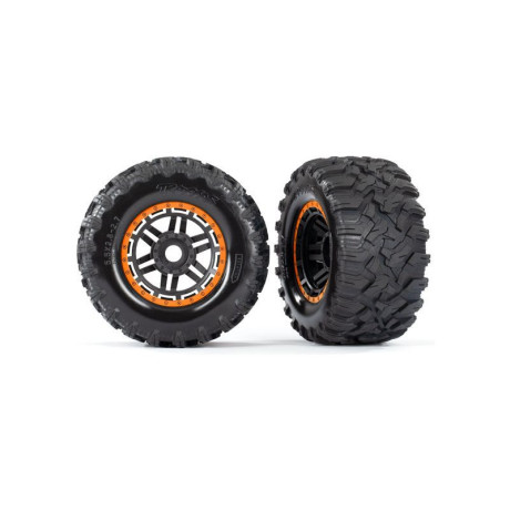 Traxxas kolo 2.8", pneu Maxx All-Terrain, disk černo-oranžový (2)