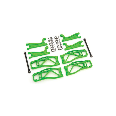 Traxxas sada závěsu kol zelená (pro WideMaxx)