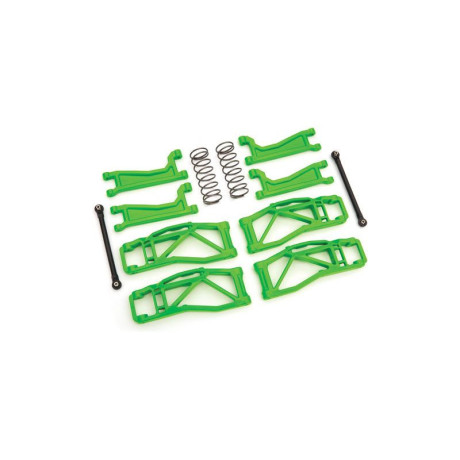 Traxxas sada závěsu kol zelená (pro WideMaxx)