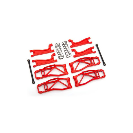 Traxxas sada závěsu kol červená (pro WideMaxx)