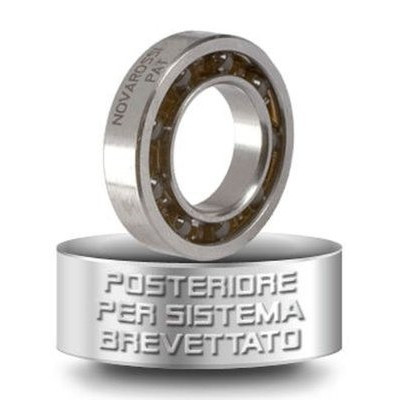 Zadní keramické kuličkové ložisko - 11,9x21,4x5,3x4,3mm - 9 kuliček