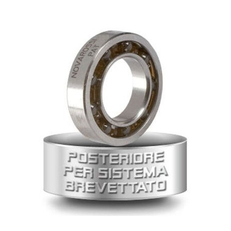 Zadní keramické kuličkové ložisko - 11,9x21,4x5,3x4,3mm - 9 kuliček