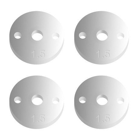 FT pístky tlumičů 12mm, V2, 2x1,5 mm, ploché