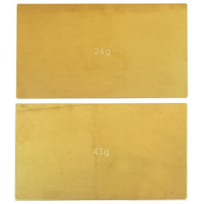 Šasi mosazné závaží, 2 ks., 26g a 43g