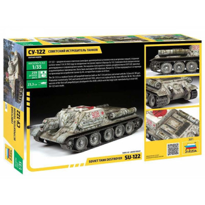 Model Kit military 3691 - Soviet tank Destroyer SU-122 (1:35)