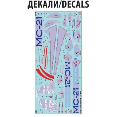 Model Kit letadlo 7033 - Civil Airliner MC-21-300 (1:144)