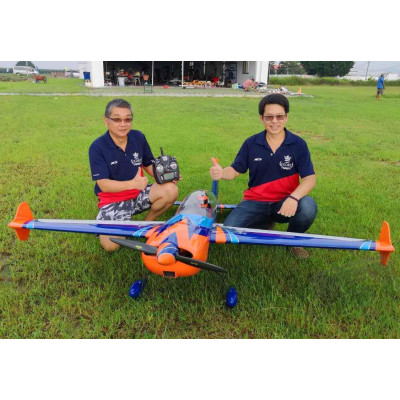 85" Extra 300 EXP - modrá/oranžová/bílá 2,15m