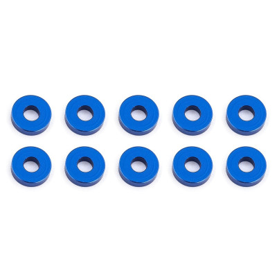 Bulkhead podložky, 7.8x2.0mm, modré alu, 10 ks.