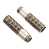 Tengelyes lengéscsillapító test 11x38mm alumínium menettel (2) - alkatrész RC modell autóhoz SCX10III.