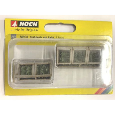 Záhony šalátu, 3 x 6 cm, 2 ks  NO14025